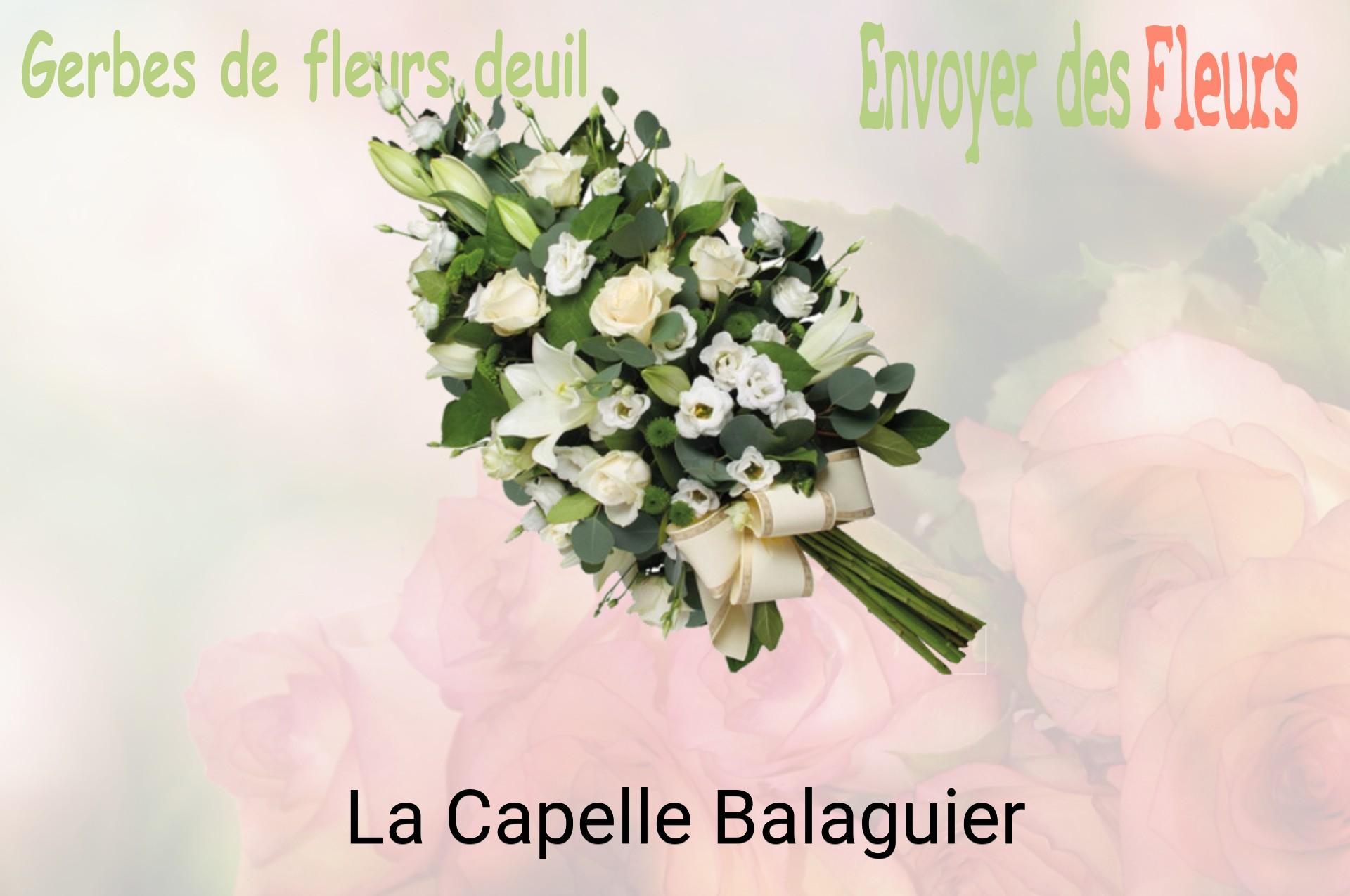 Gerbe de fleurs de deuil livrée à La Capelle-Balaguier